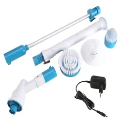 Elektryczna szczotka obrotowa do fug kafli mop z 3 końcówkami-5907451307472