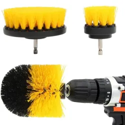 Szczotki do sprzątania na wiertarkę wkrętarkę zestaw 3 szczotek nylon-5907451331071