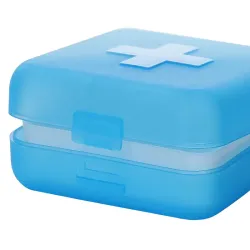 Pojemnik pudełko kasetka na leki suplementy tabletki podróżny 4 przegródki-5907451365830