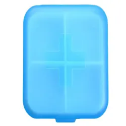 Pojemnik pudełko kasetka na leki suplementy tabletki podróżny 4 przegródki-5907451365830