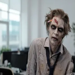 Sztuczna rana makeup kit zestaw na halloween z krwią wbity ołówek-5907451362891