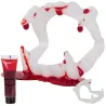 Zestaw sztuczne zęby+ krew halloween kły wampira draculi krew w tubce-5907451362686