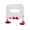 Zestaw sztuczne zęby+ krew halloween kły wampira draculi krew w tubce-5907451362686
