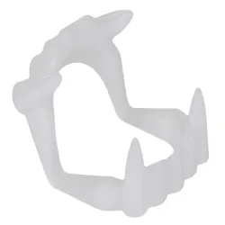 Zestaw sztuczne zęby+ krew halloween kły wampira draculi krew w tubce-5907451362686