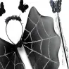 Strój przebranie na halloween spódnica pająk opaska motyl różdżka-5907451362433