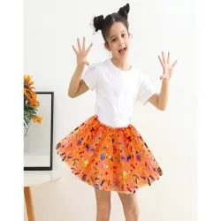Strój przebranie na halloween spódnica tutu dynia opaska kokarda-5907451362426