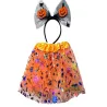 Strój przebranie na halloween spódnica tutu dynia opaska kokarda-5907451362426