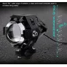 Halogen motocyklowy reflektor U5/10W led kolor czarny