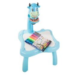 Projektor rzutnik do rysowania dla dzieci stolik tablica i mazaki-5907451363812