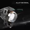 Halogen motocyklowy reflektor U5/10W led kolor czarny
