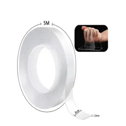 Taśma dwustronna 5m przezroczysta nano tape mocna wielokrotnego użytku-5907451333563