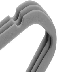 Wieszaki welurowe na ubrania wieszak szary antypoślizgowe 20 sztuk-5907451375716