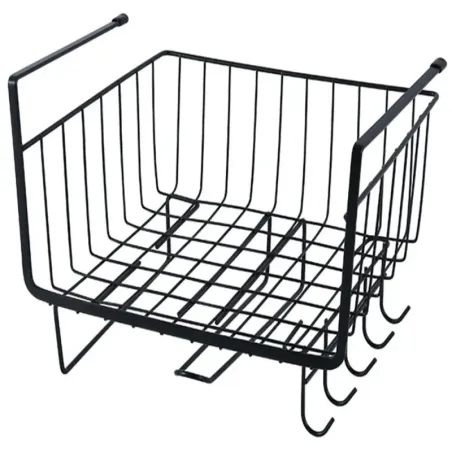 Kosz metalowy podwieszany pod szafkę blat 5 haczyków uchwyt na papier-5907451371435