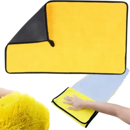 Duża ścierka z mikrofibry do samochodu szyb uniwersalna 60x90 cm-5907451371213