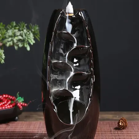 Kominek zapachowy ceramiczny wodospad aromaterapia + 10 knotów-5907451370049