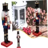 Dziadek do orzechów żołnierz drewniany ozdobna świąteczna figurka-5907451367834