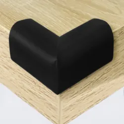 4x Narożniki piankowe osłona na rogi meble na kanty mebli czarne-5907451365397