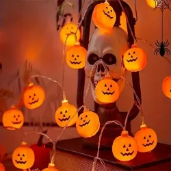 Lampki dynie 10 led wiszące halloween 200cm świecąca dekoracja ozdoba-5907451362839