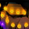 Lampki dynie 10 led wiszące halloween 200cm świecąca dekoracja ozdoba-5907451362839