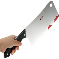 Krwawy tasak do kostiumu mordercy zabójcy psychopaty broń na halloween-5907451362549