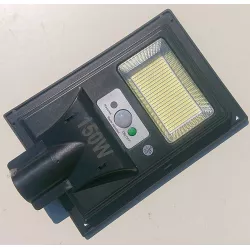 Latarnia solarna LED SMD 150W, czujnik ruchu, pilot i mocowanie IP68