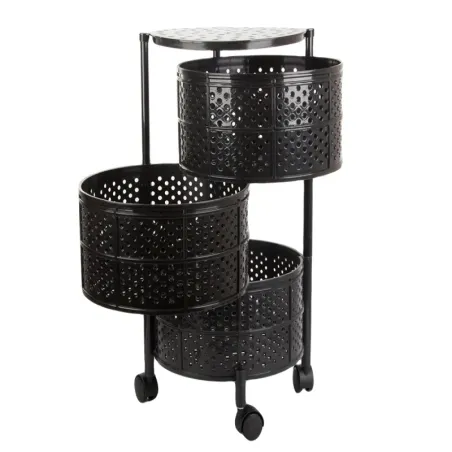 Szafka stolik nocny na kółkach regał mobilna wózek stolik 3 poziomy-5907451368329