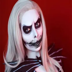Tatuaż halloween sztuczny zęby realistyczny zmywalny tymczasowy-5907451362990
