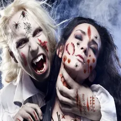 Tatuaże halloween sztuczny realistyczny zmywalny tymczasowy przebranie-5907451362983