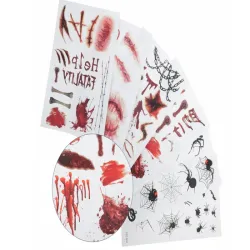 Tatuaże halloween sztuczny realistyczny zmywalny tymczasowy przebranie-5907451362983