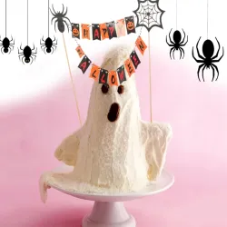 Dekoracja halloween na ciasto tort na babeczki piker topper girlanda-5907451362761