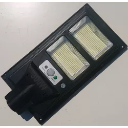 Latarnia solarna LED SMD 300W, czujnik ruchu, pilot i mocowanie IP68