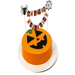 Dekoracja halloween na ciasto tort na babeczki piker topper girlanda-5907451362761
