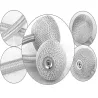 Klamry ozdobne szare spinki upięcia do zasłon firan magnetyczne-5907451355428