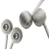 Klamry ozdobne szare spinki upięcia do zasłon firan magnetyczne-5907451355428