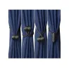 Klamry ozdobne czarne spinki upięcia do zasłon firan magnetyczne-5907451355435