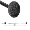 Klamry ozdobne czarne spinki upięcia do zasłon firan magnetyczne-5907451355435