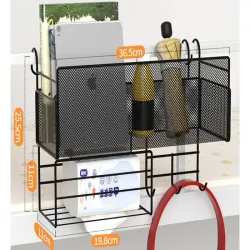 Półka organizer kuchenny pojemnik wiszący loft wisząca 3 x haczyki-5907451358573