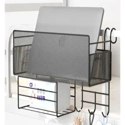 Półka organizer kuchenny pojemnik wiszący loft wisząca 3 x haczyki-5907451358573