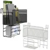 Półka organizer kuchenny pojemnik wiszący loft wisząca 3 x haczyki-5907451358573