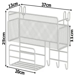 Półka organizer kuchenny pojemnik wiszący loft wisząca 3 x haczyki-5907451358573