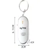 Brelok lokalizator do kluczy na gwizd z diodą led key finder-5907451355138