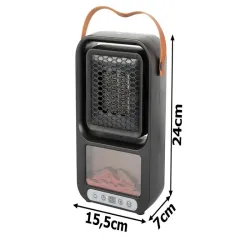 Faerlka termowentylator grzejnik elektryczny termostat 500w kominek-5907451354421