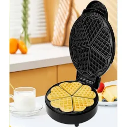Gofrownica mocna 5 puszystych gofrów opiekacz na gofry serca 1000w-5907451363386