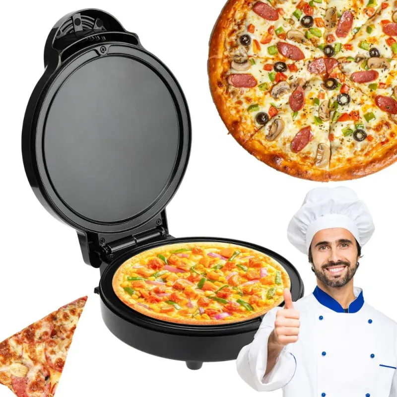 Elektryczny piec do pizzy 1000w nieprzywierająca powłoka szybki-5907451363393