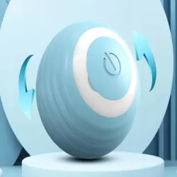 Zabawka dla kota psa uciekająca piłka led wibracje elektryczna usb-5907451372609