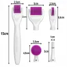 Derma roller 6w1 zestaw do mezoterapii mikroigłowej wałek twarz ciało-5907451372500