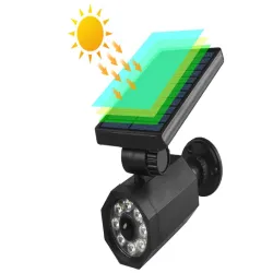 Lampa solarna 8 led wbijana ogrodowa czujnik zmierzchu ruchu do ogrodu-5907451374481