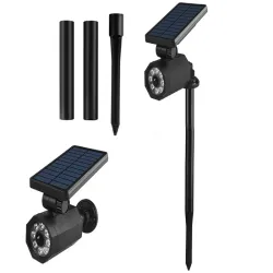 Lampa solarna 8 led wbijana ogrodowa czujnik zmierzchu ruchu do ogrodu-5907451374481