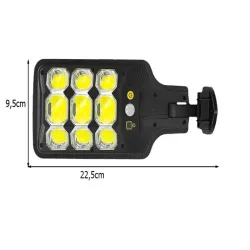 Lampa solarna zewnętrzna cob z czujnikiem ruchu i zmierzchu + pilot-5907451374450