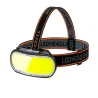 Latarka czołowa cob 5 trybów lampka czołówka akumulatorowa na głowę-5907451374580